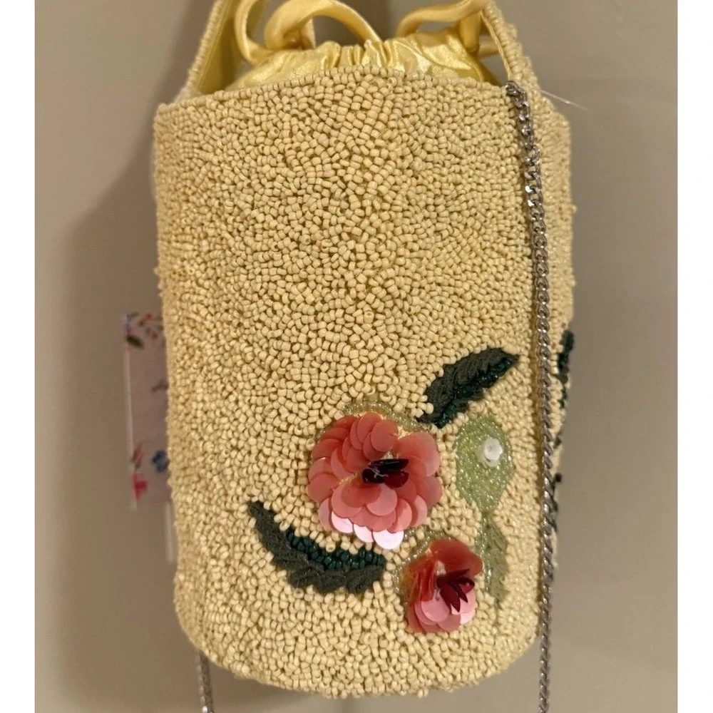New Release‎ Handcrafted in India Yellow Toucan Bird Beaded Bag Viral TikTok
